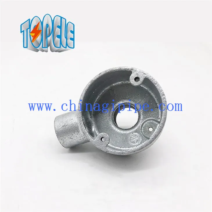 可鍛鋳鉄製ターミナルとバックアウトレットボックス