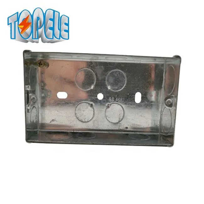 2つのギャングスチール電気ボックス